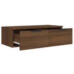 vidaXL Armoires murales 2Pièces Chêne marron 68x30x20cm Bois d'ingénierie