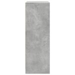 vidaXL Buffet avec LED gris béton 77x34x100 cm bois d'ingénierie