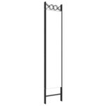 vidaXL Cloison de séparation 4 panneaux Blanc 160x200 cm Tissu