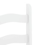 vidaXL Chaises à manger lot de 2 Corona blanc bois massif de pin