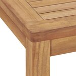 vidaXL Table à dîner de jardin 140x80x77 cm Bois de teck solide