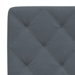 vidaXL Lit avec matelas gris foncé 120x200 cm velours