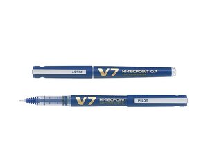 Roller Rechargeable Hi-TechPoint V7 Begreen Pte Moyenne Encre liquide Bleu PILOT