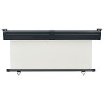 vidaXL Auvent latéral de balcon 175x250 cm Crème