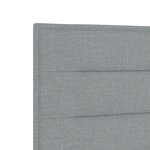 vidaXL Tête de Lit LED Design Lignes Gris Clair 160 cm Tissu