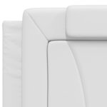 vidaXL Cadre de lit sans matelas blanc 200x200 cm similicuir