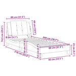 vidaXL Cadre de lit sans matelas blanc et noir 80x200 cm similicuir