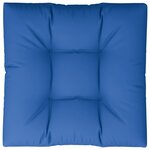 vidaXL Coussin de palette bleu royal 80x80x12 cm tissu