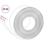 vidaXL Bordures de jardin 4 Pièces noir 10 m 20 cm polyéthylène