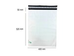 50 Enveloppes plastique opaques ECO 60 microns N°5 - 400x520mm