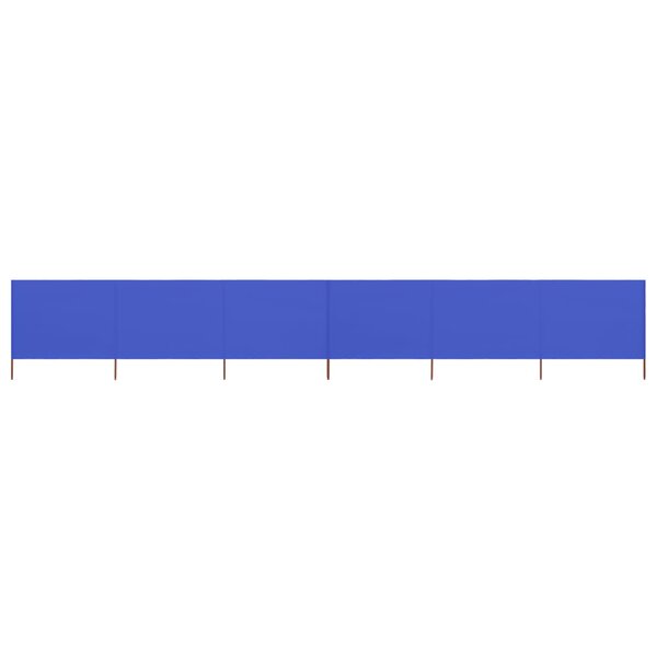 vidaXL Paravent 6 panneaux Tissu 800 x 120 cm Bleu azuré