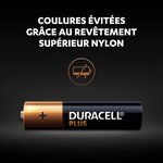 Duracell - NOUVEAU Piles alcalines AAA Plus, 1.5 V LR03 MN2400, paquet de 20
