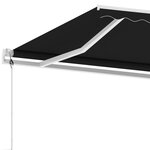 vidaXL Auvent automatique sur pied 450x300 cm Anthracite