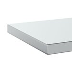 vidaXL Étagères murales 2 Pièces 100x30x3 cm argenté acier inoxydable