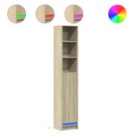 vidaXL Buffet avec LED chêne sonoma 36x32 5x200 cm bois d'ingénierie