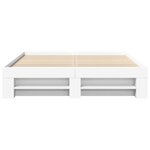 vidaXL Cadre de lit blanc 150x200 cm bois d'ingénierie