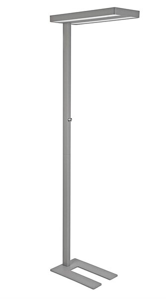 Lampadaire LED MAULjaval, réglable argenté MAUL