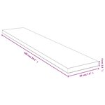 vidaXL Étagère murale 100x20x4 cm bambou