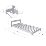 Lit enfant DREAMY 90 x 190 gris clair