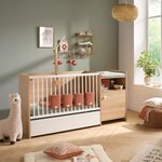 Lit bébé combiné - 120 x 60 cm - Evolutif en 90 x 190 cm