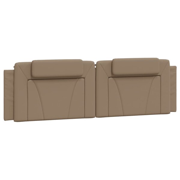 vidaXL Coussin de tête de lit cappuccino 180 cm similicuir