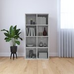 vidaXL Bibliothèque/Buffet Gris béton 66x30x130 cm Bois d’ingénierie