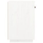 vidaXL Armoire de bureau Blanc 40x50x75 cm Bois massif de pin