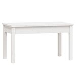 vidaXL Banc de jardin blanc 80x44x45 cm bois massif de pin