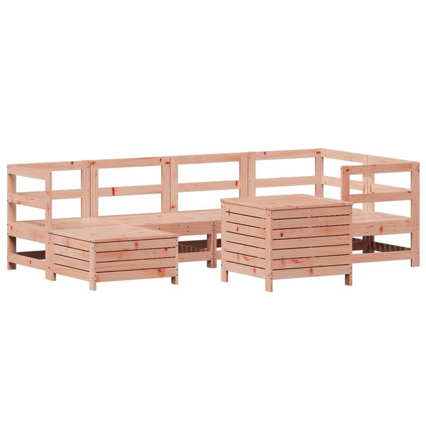 vidaXL Salon de jardin 7 Pièces bois massif sapin de douglas