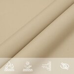 vidaXL Voile de parasol tissu oxford triangulaire 3x3x3 m beige