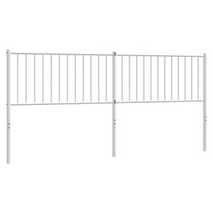 vidaXL Tête de lit métal blanc 193 cm