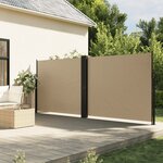vidaXL Auvent latéral rétractable beige 180x600 cm