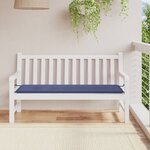 vidaXL Coussin de banc de jardin bleu marine 150x50x3 cm tissu oxford