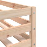 vidaXL Lit superposé avec rideaux rose 90x190 cm bois pin massif