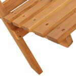 vidaXL Chaises de jardin pliantes lot de 6 vert tissu et bois massif