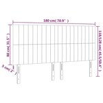 vidaXL Têtes de lit 4 Pièces Rose 90x5x78/88 cm Velours