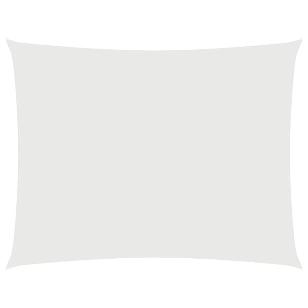 vidaXL Voile de parasol tissu oxford rectangulaire 3 5x4 5 m blanc