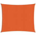 vidaXL Voile d'ombrage 160 g/m² carré orange 4x4 m PEHD