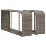 vidaXL Salon de jardin avec coussins 10 Pièces gris clair résine tressée