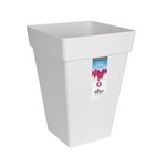 Loft Urban Bac à fleurs Carré Haut 37 - Blanc Ø 37 x 51 cm