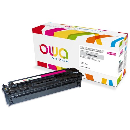 Toner d'encre remanufacturé, compatible pour HP 128A CE323A - Magenta