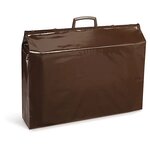 Sac plastique brun à poignées rigides 60 x 60 x 16 cm (lot de 100)