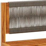 vidaXL Salon de jardin avec coussins 5 Pièces Bois d'acacia solide