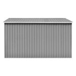 vidaXL Abri de jardin 257x298x178 cm Métal Gris