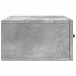vidaXL Tables de chevet murales 2 Pièces gris béton 35x35x20 cm