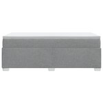 vidaXL Sommier à lattes de lit avec matelas Gris clair 100x200cm Tissu