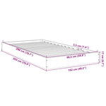 vidaXL Cadre de lit sonoma gris 100x200 cm bois d'ingénierie