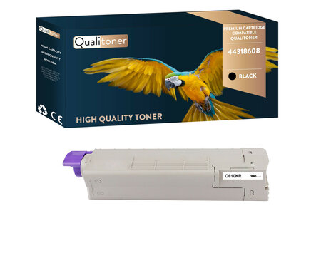 Qualitoner x1 toner 44318608 noir compatible pour oki