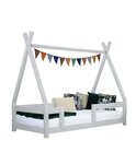 Lit cabane enfant NAKANA 120 x 190 gris clair