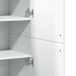 vidaXL Buffet haut blanc 80x35x180 cm bois d'ingénierie